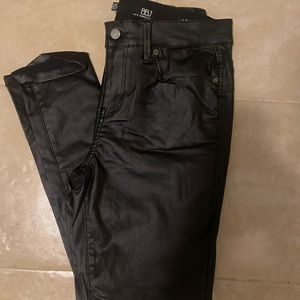 Brand new with tags!! BBJ Los Angeles Angelica coated black skinny jeans